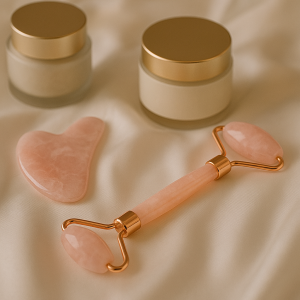 Rose Quartz Roller & Gua Sha Set